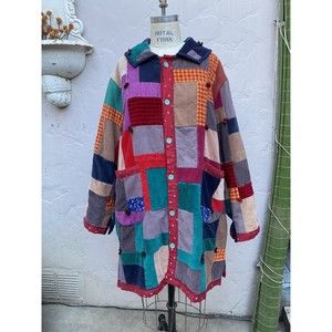 LADY LANCASTER The Market Jacket Coat Vintage Quilt Handmade Wearable Art